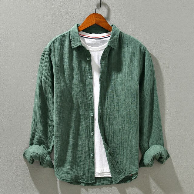 Caius |  Men's Lightweight Long Sleeve Summer Shirt