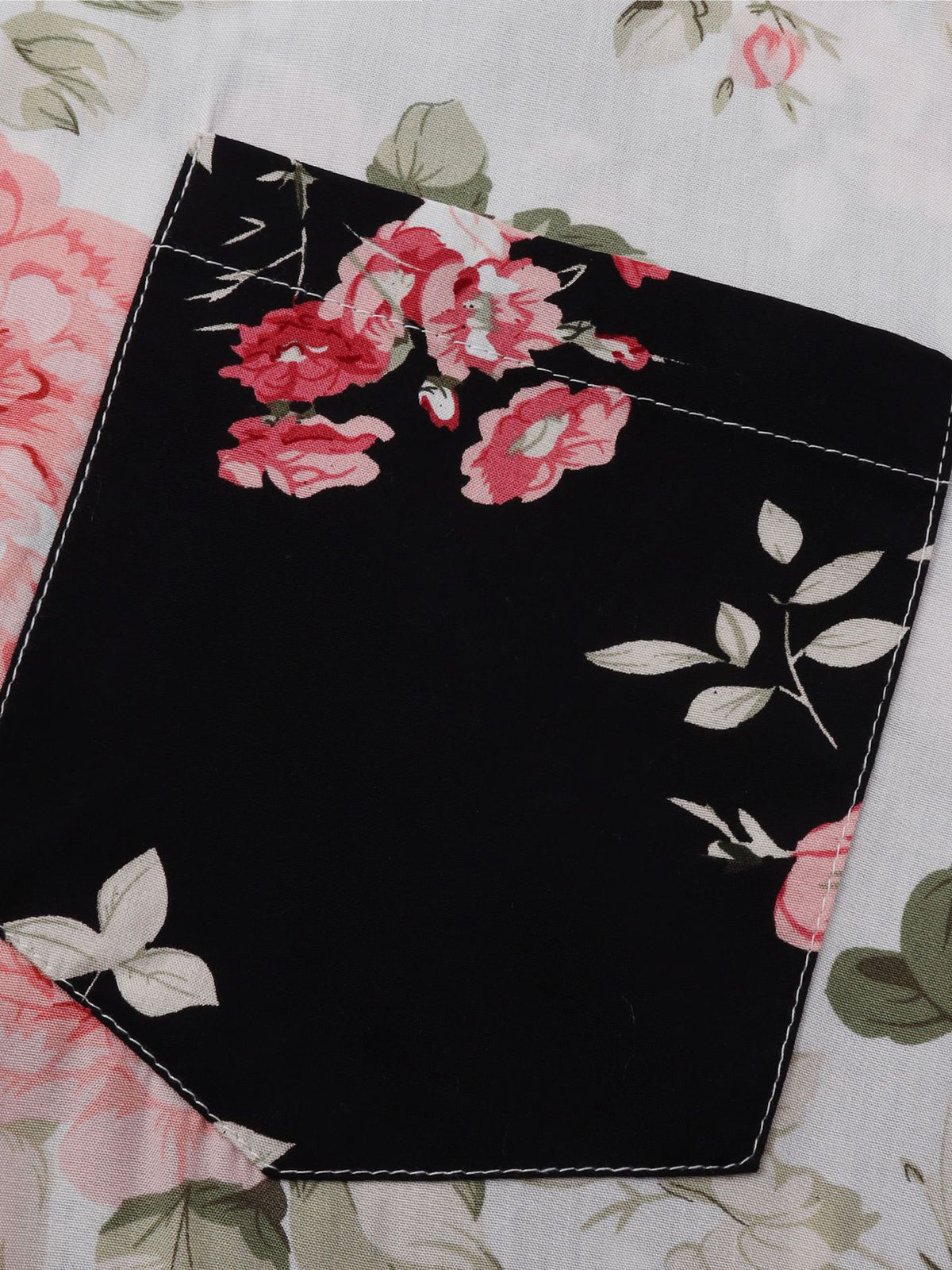 Kashmir | Men's Floral Button-Down Short Sleeve Shirt