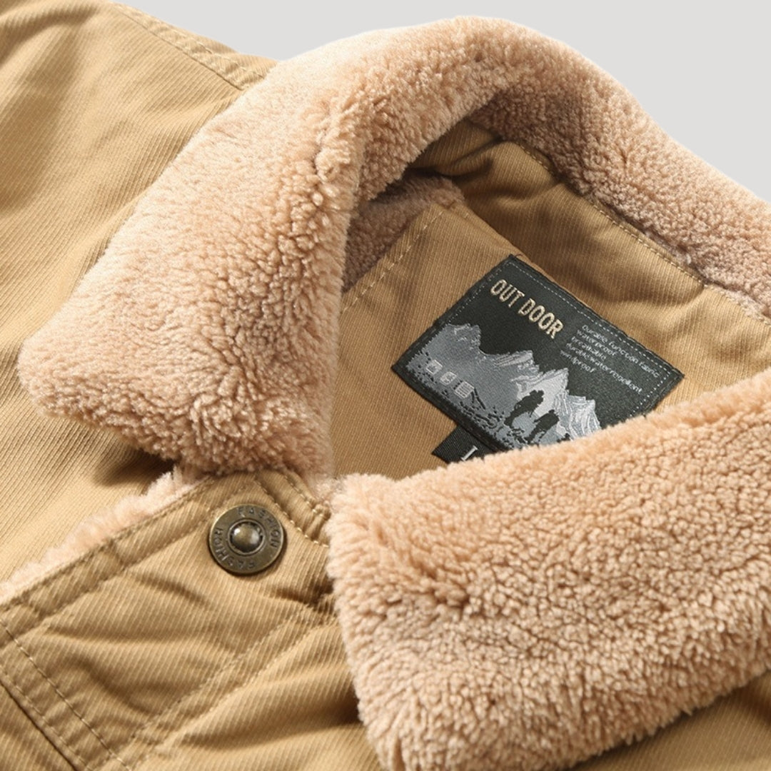 Kean | Men's Fleece-Lined Button Front Winter Jacket
