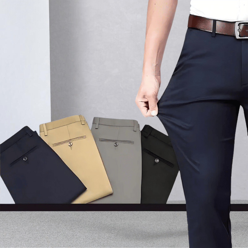 Reid | Men's Stretch Slim Fit Casual Trousers