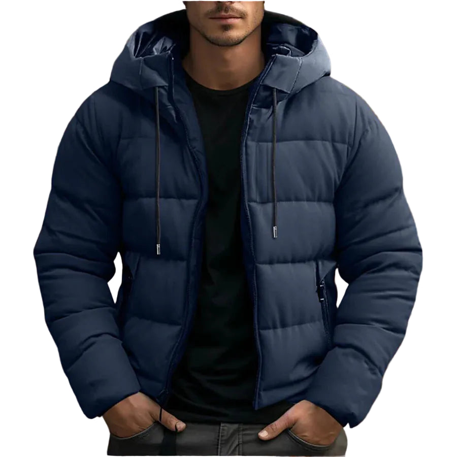 Luke | Men's Quilted Puffer Jacket with Hood