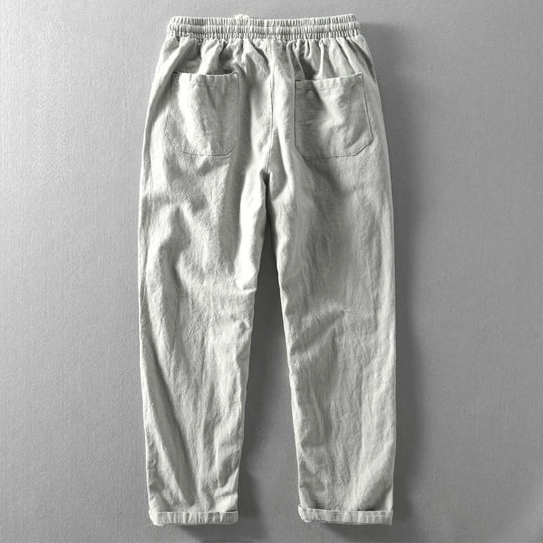 Drago | Men's Casual Tapered Cuff Pants with Drawstring Waist