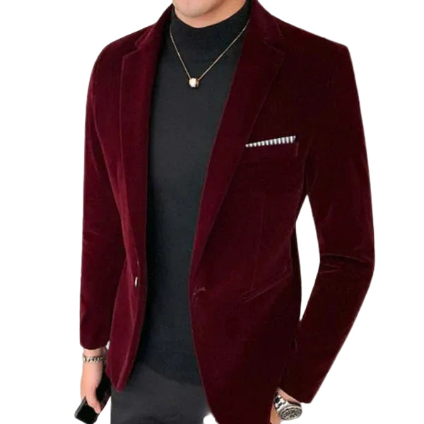 Arlo | Men's Elegant Slim Fit Velvet Blazer