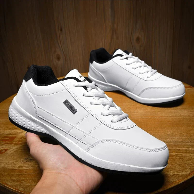 Jojo | Men's Two-Tone Low-Top Synthetic Leather Sneakers