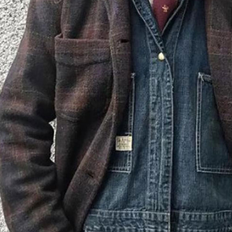 Jackson | Men's Vintage Checkered Lapel Jacket