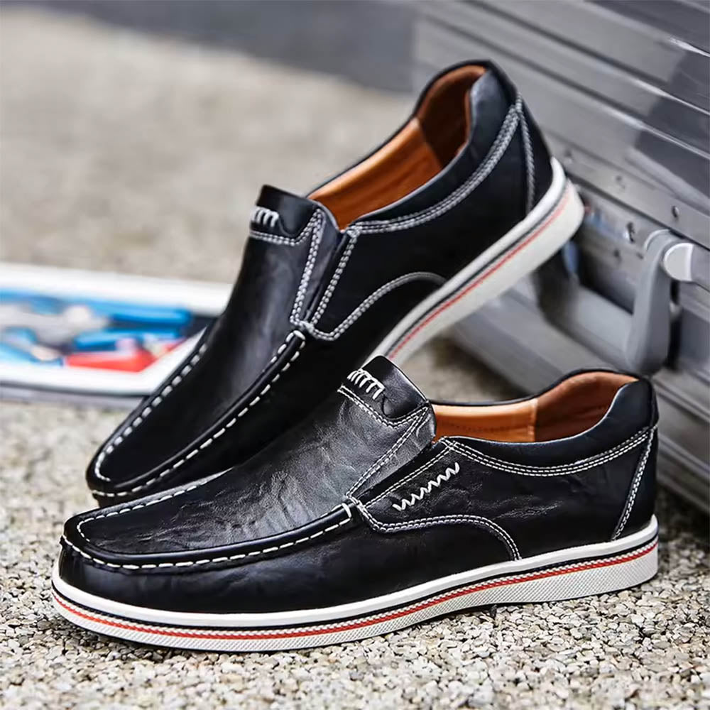 Calloway | Men's Casual Slip-On Leather Loafers