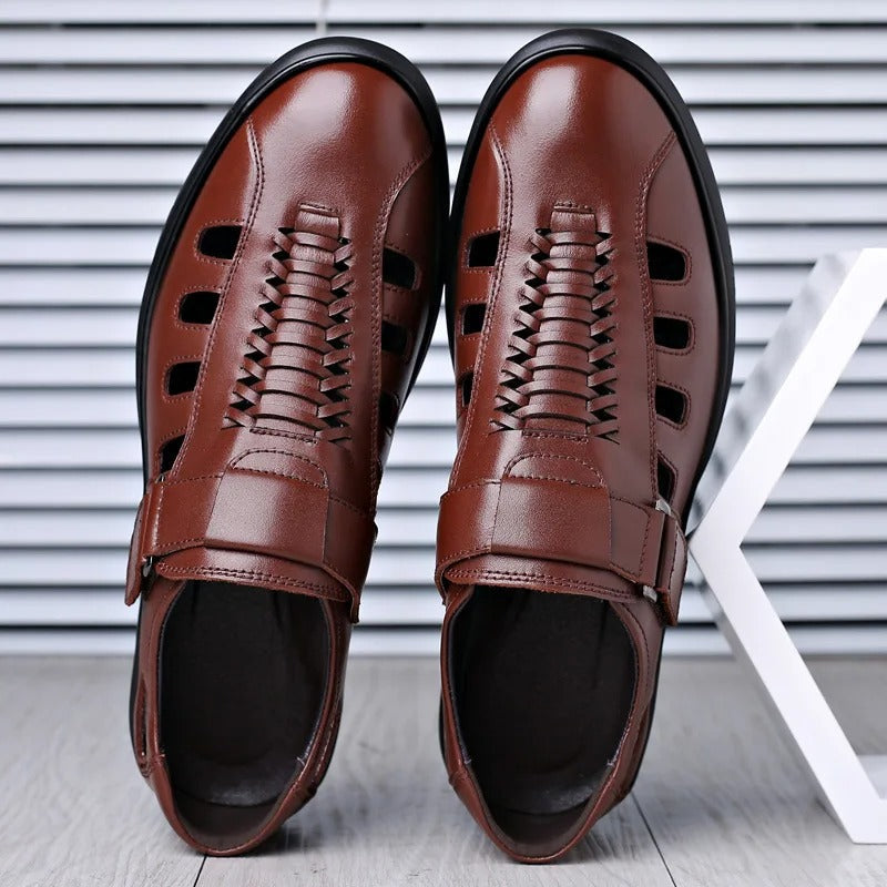 Savin | Men's Elegant Anti-Slip Leather Summer Sandals