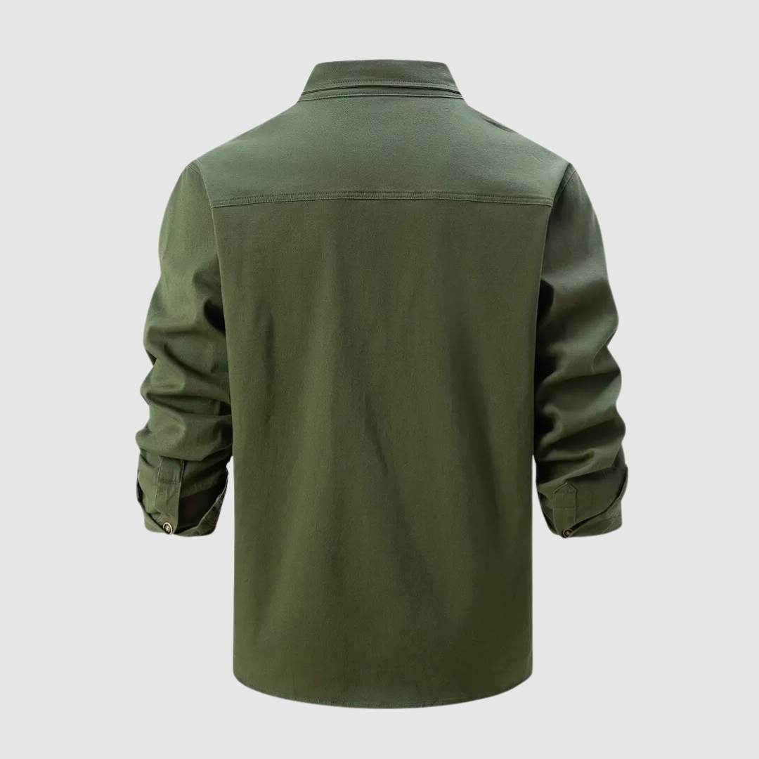 Nigel | Men's Military-Style Button Down Shirt