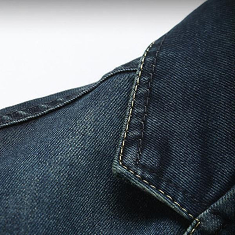 Gray | Men's Tailored Denim Blazer with Pockets