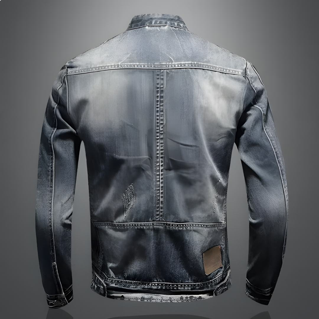 Felipe | Men's Vintage Zip-Up Denim Jacket
