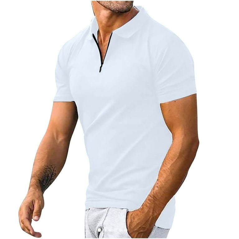 Andy | Men's Quarter-Zip Knit Polo Shirtwith Collar