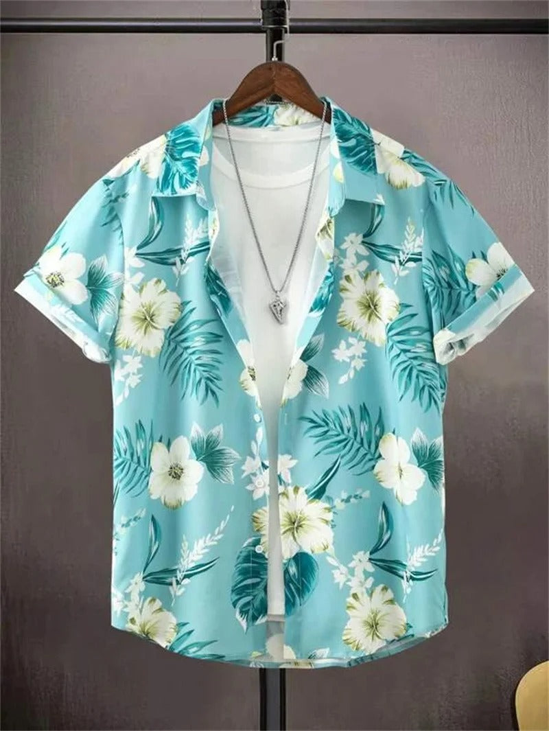 Robin |  Men's Short Sleeve Hawaiian Shirt
