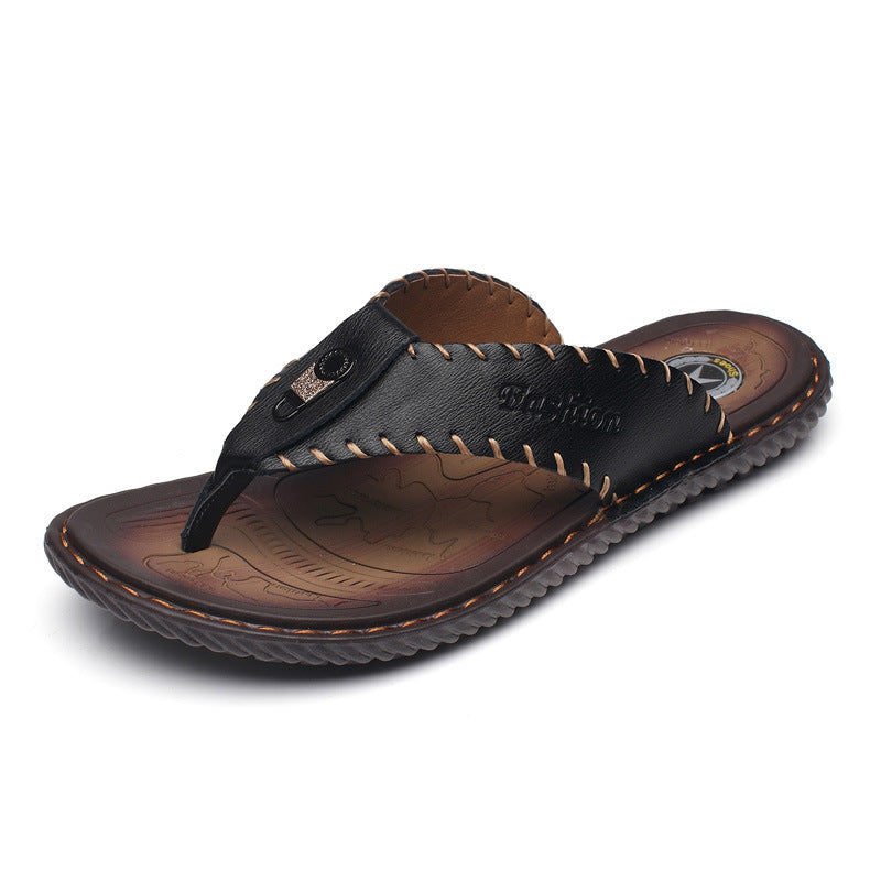 Benson | Men's Sporty Textured Strap Flip-Flops
