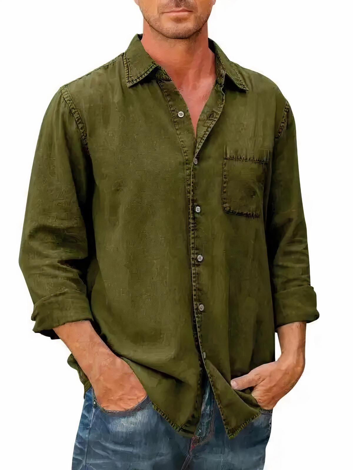 Dawson | Men's Casual Button-Down Denim Shirt