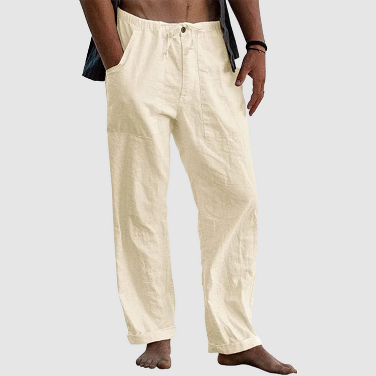 Bruce | Men's Casual Drawstring Linen Pants