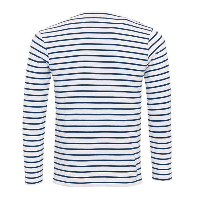Joey | Men's Long Sleeve Striped Henley T-Shirt