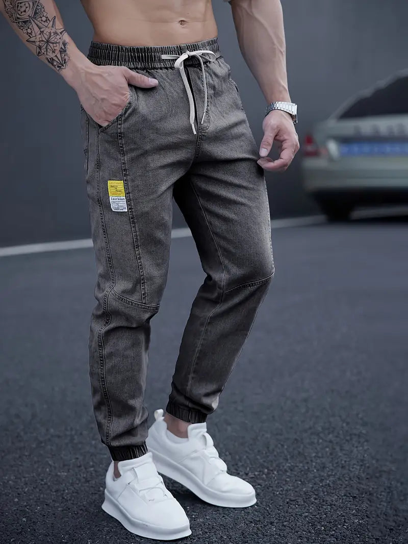 Janos | Men's Drawstring Tapered Jeans