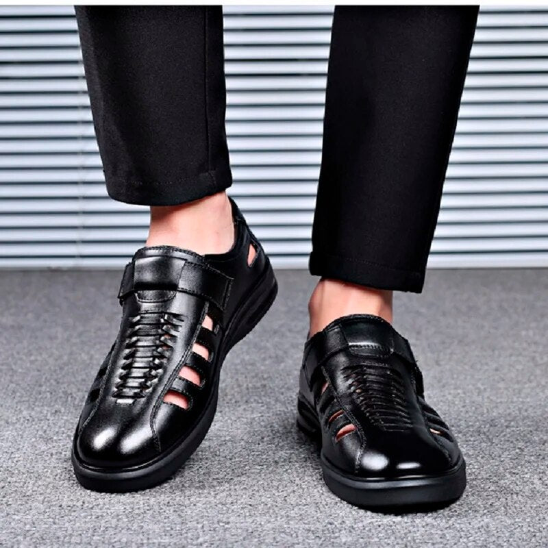Savin | Men's Elegant Anti-Slip Leather Summer Sandals