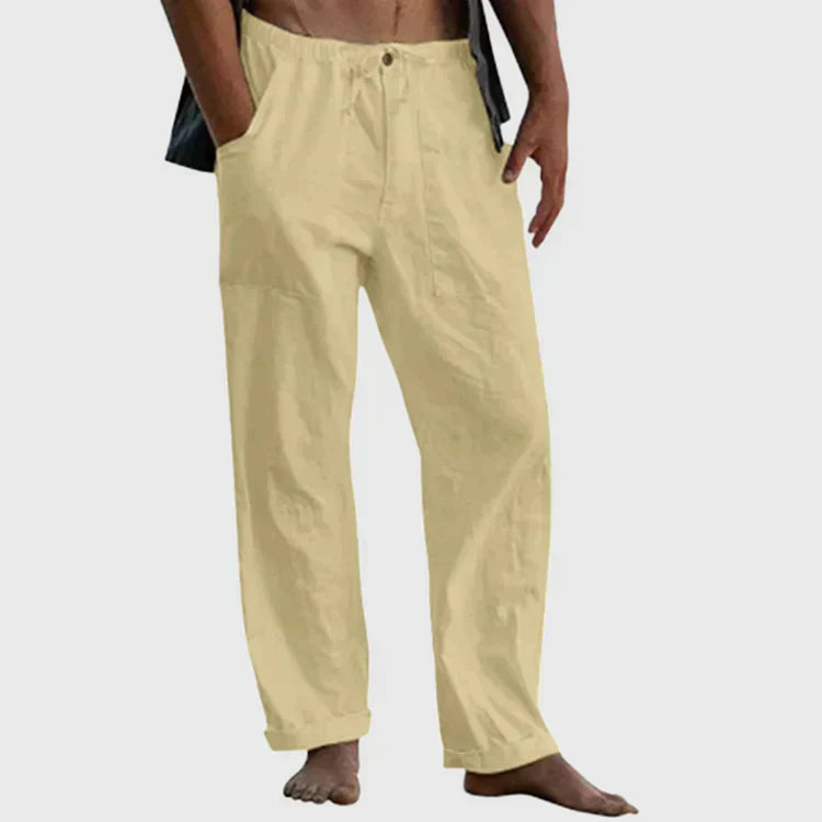 Bruce | Men's Casual Drawstring Linen Pants
