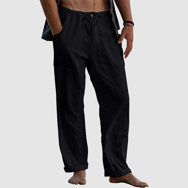 Bruce | Men's Casual Drawstring Linen Pants