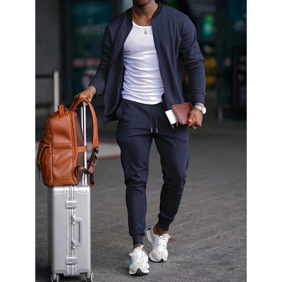 Ryker | Men's Hooded Waffle-Knit Tracksuit Set