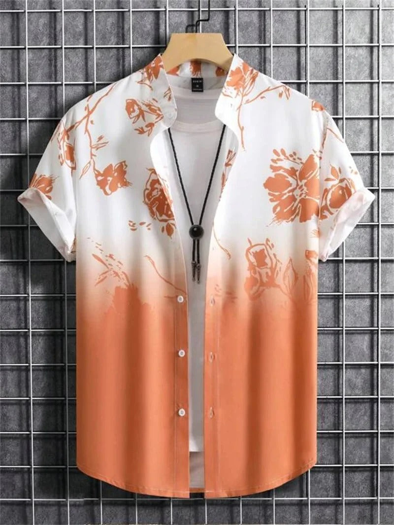 Robin |  Men's Short Sleeve Hawaiian Shirt
