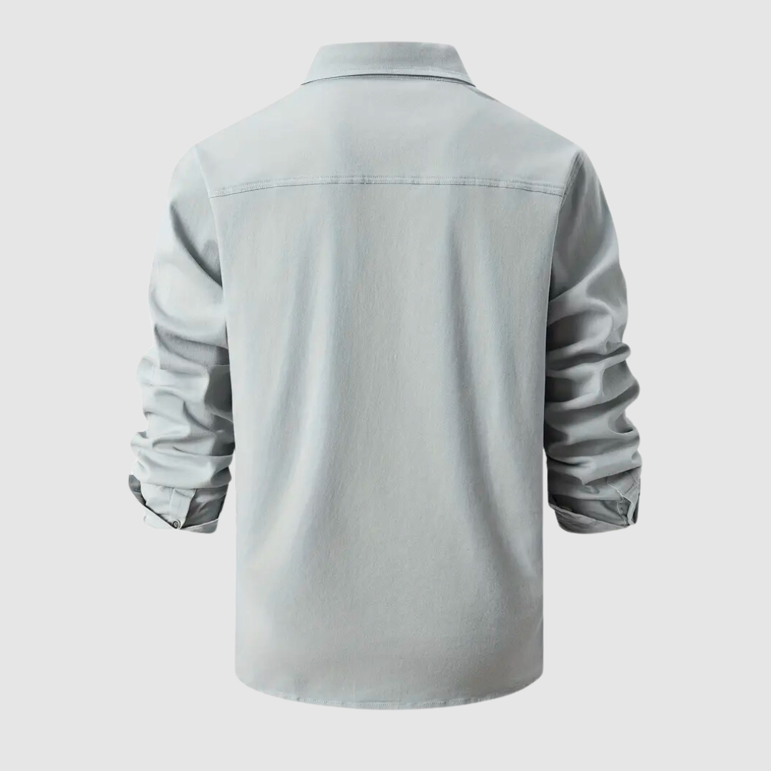 Nigel | Men's Military-Style Button Down Shirt