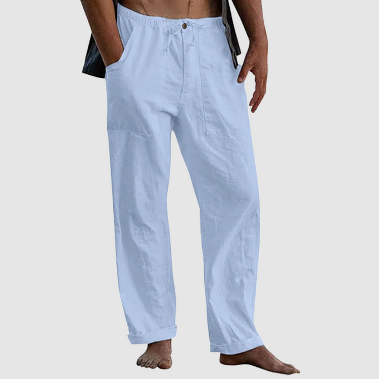Bruce | Men's Casual Drawstring Linen Pants