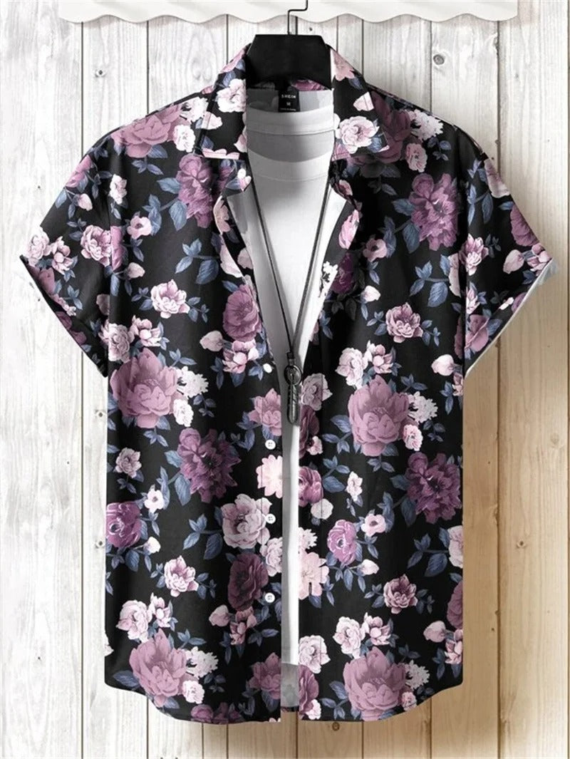 Robin |  Men's Short Sleeve Hawaiian Shirt