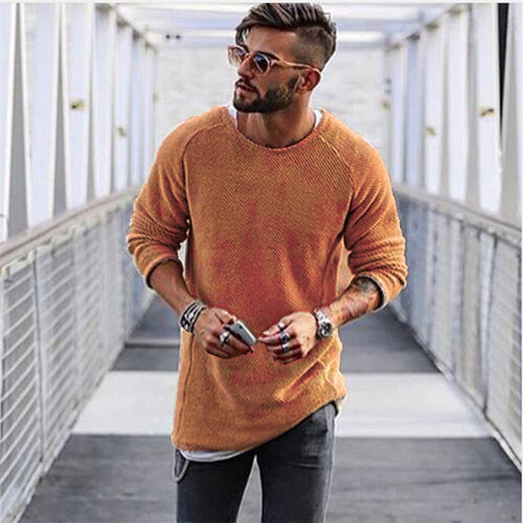 Juniel | Men's Crew Neck Knitted Pullover Sweater