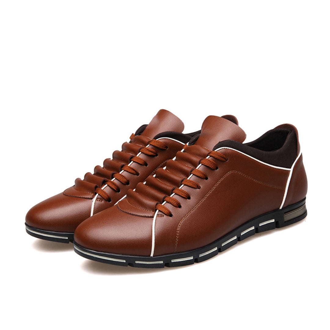 Bradley | Men's Classic Leather Low-Top Sneakers