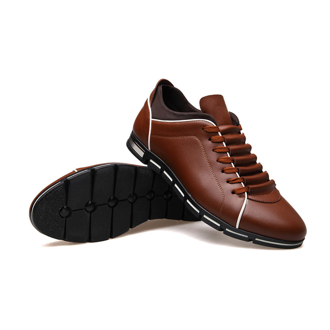 Bradley | Men's Classic Leather Low-Top Sneakers