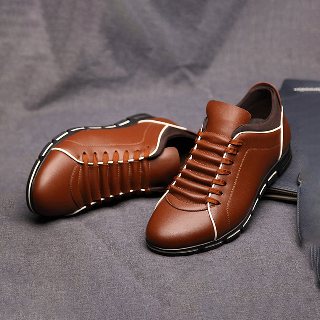 Bradley | Men's Classic Leather Low-Top Sneakers