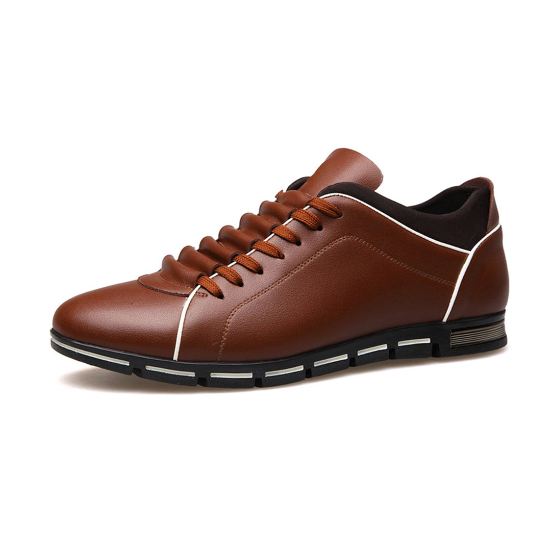 Bradley | Men's Classic Leather Low-Top Sneakers