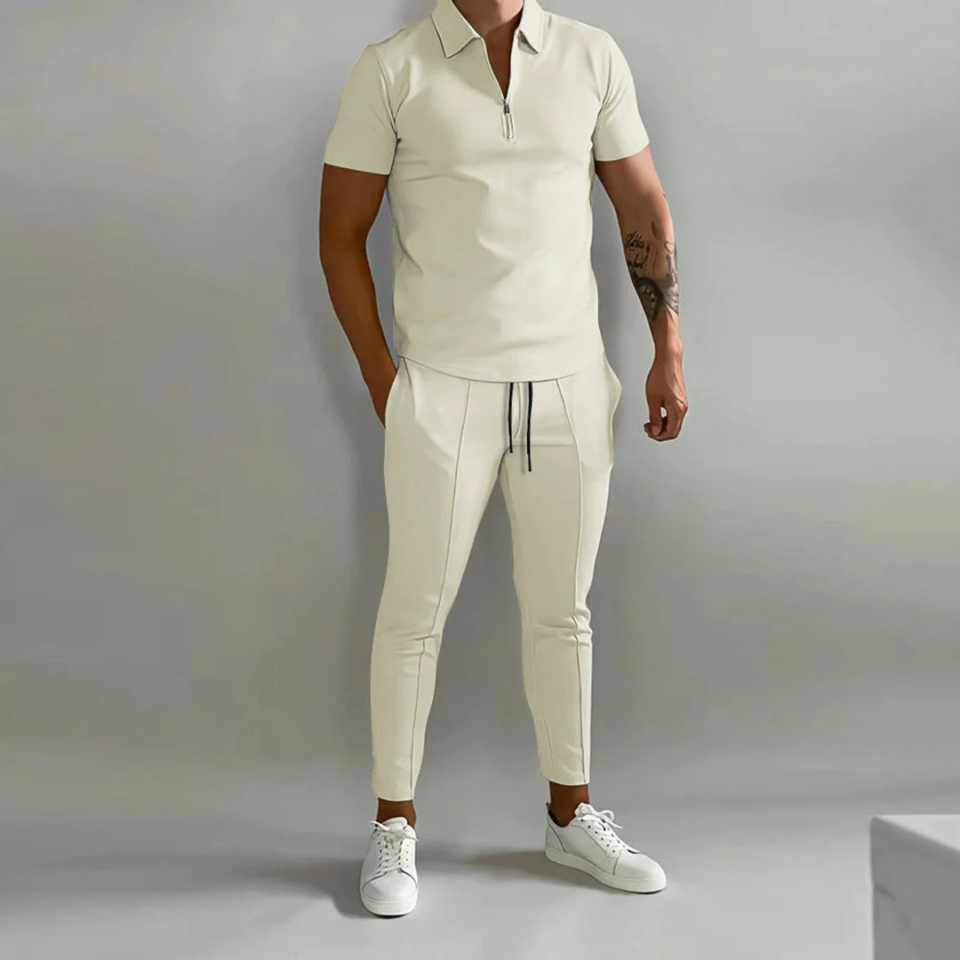 Dash | Men's Collared Half-Zip Lounge Set