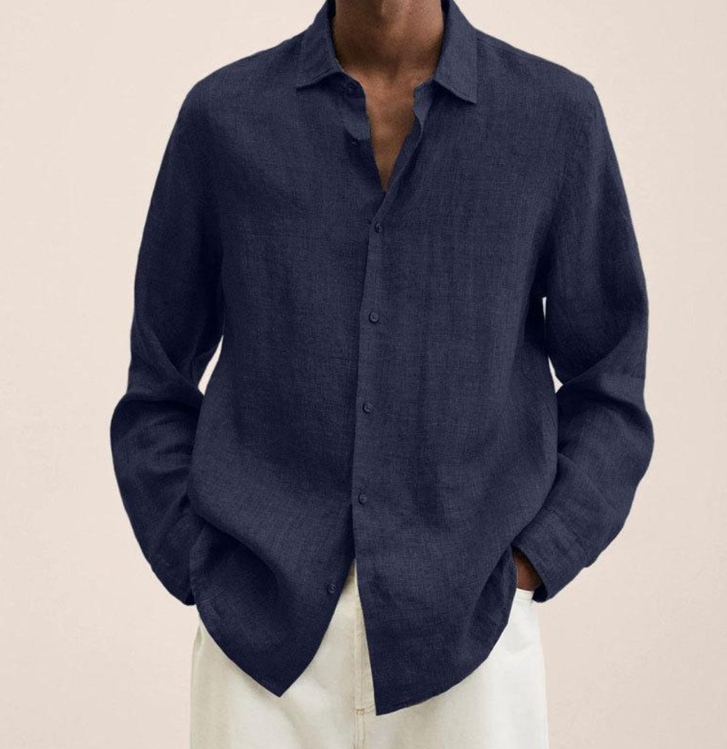 Chen |  Men's Classic Collar Long Sleeve Shirt