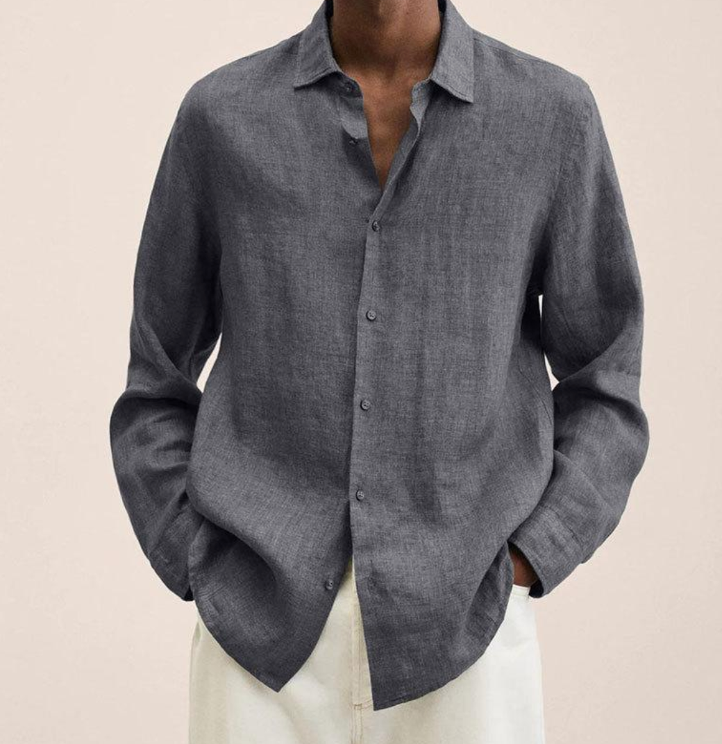 Chen |  Men's Classic Collar Long Sleeve Shirt