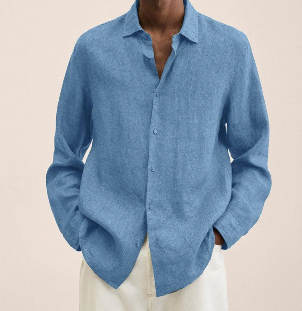 Chen |  Men's Classic Collar Long Sleeve Shirt