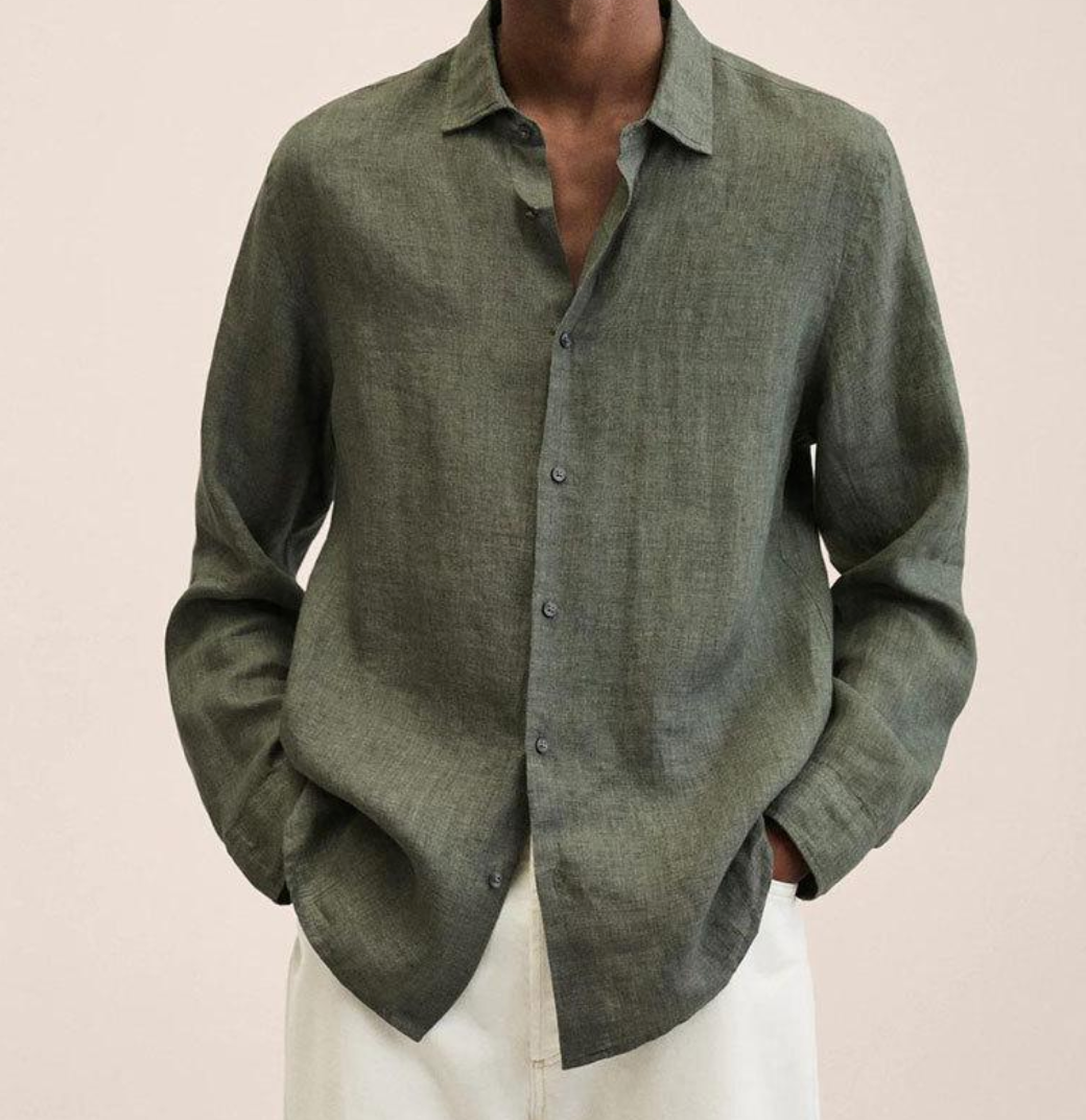 Chen |  Men's Classic Collar Long Sleeve Shirt