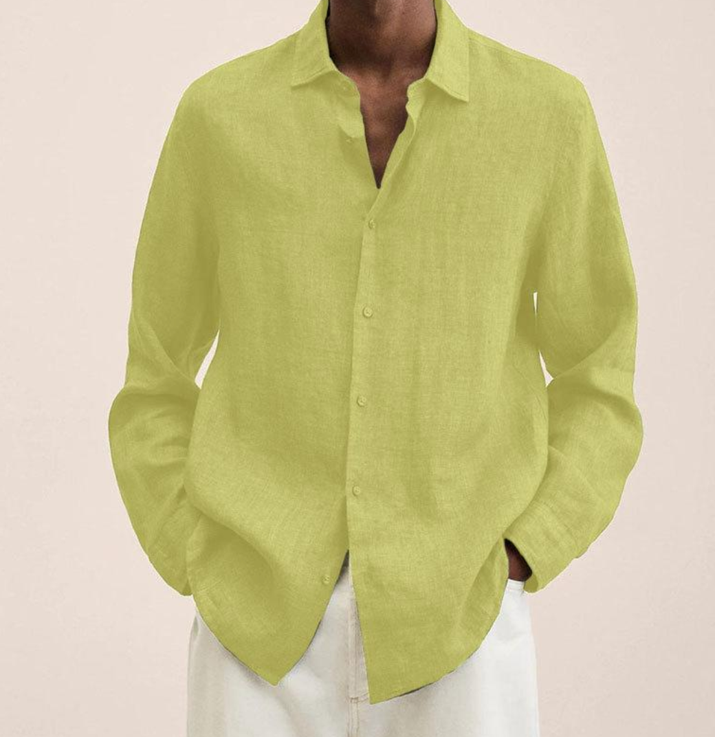Chen |  Men's Classic Collar Long Sleeve Shirt