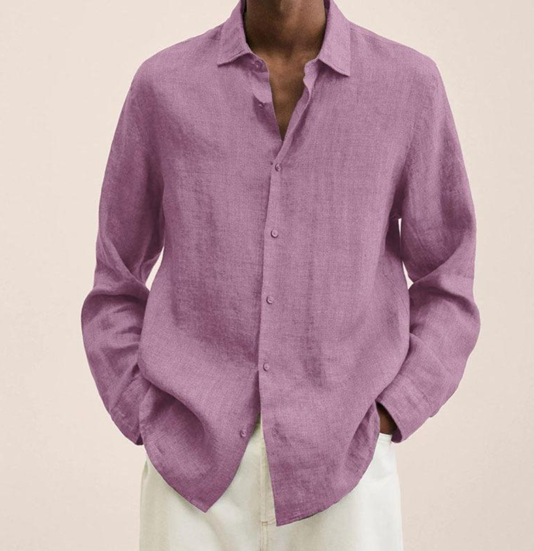 Chen |  Men's Classic Collar Long Sleeve Shirt