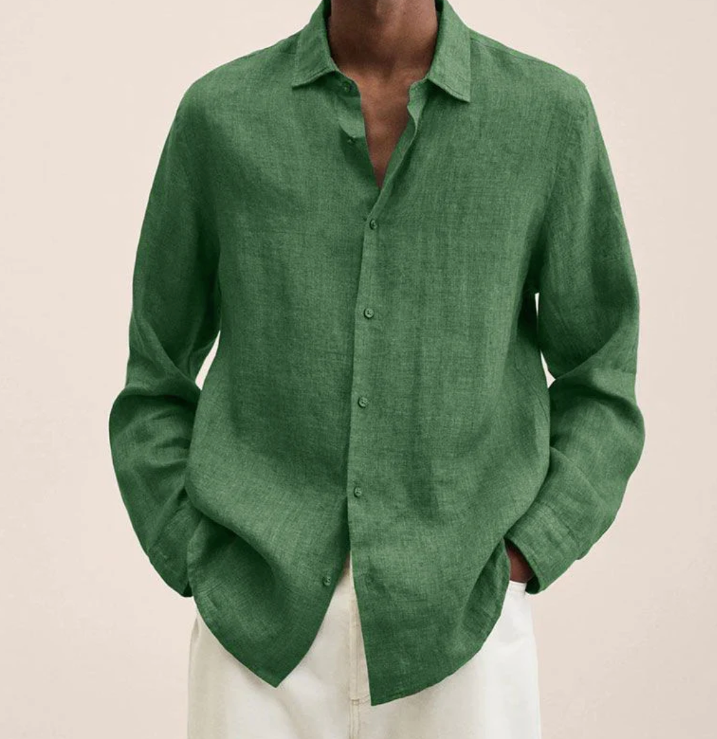 Chen |  Men's Classic Collar Long Sleeve Shirt