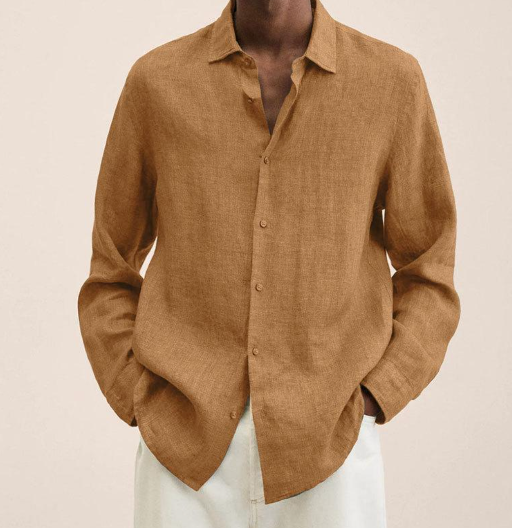 Chen |  Men's Classic Collar Long Sleeve Shirt