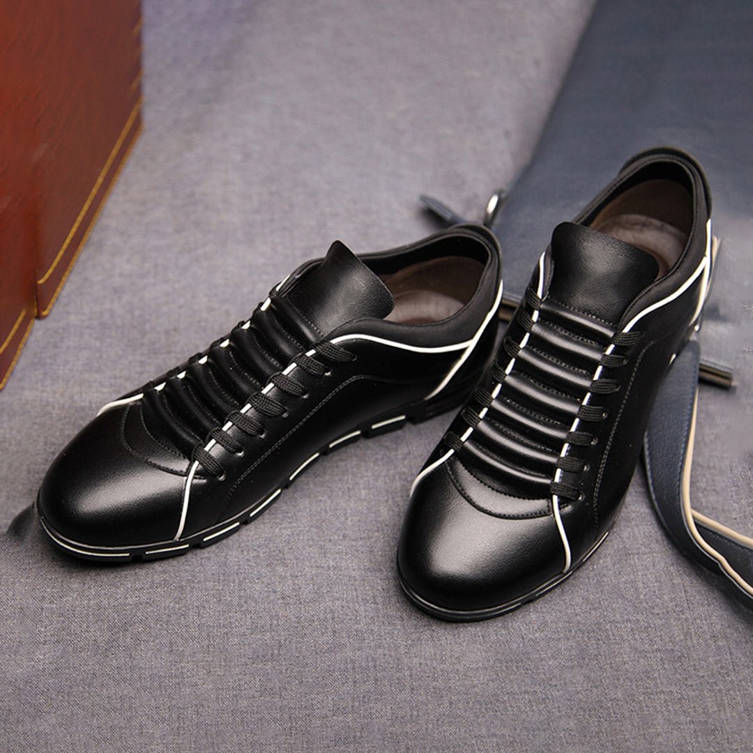 Bradley | Men's Classic Leather Low-Top Sneakers