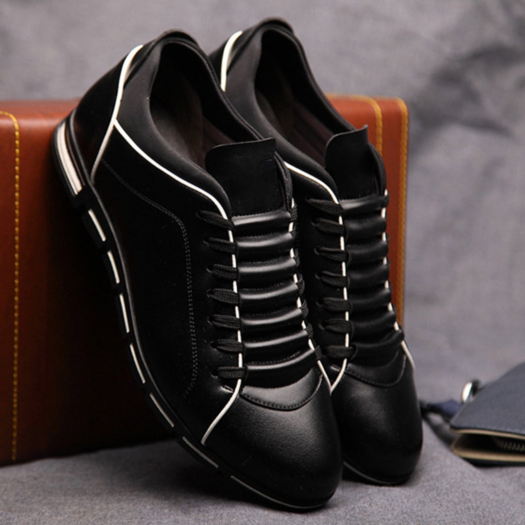 Bradley | Men's Classic Leather Low-Top Sneakers