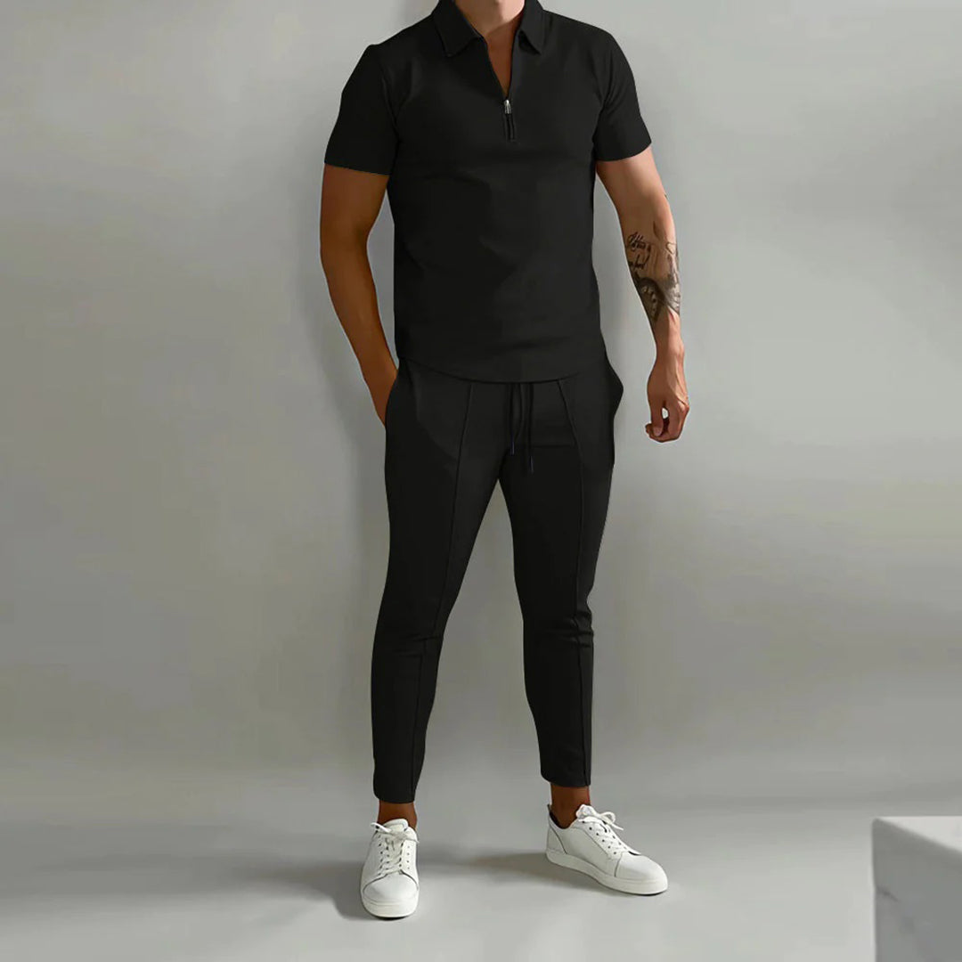 Dash | Men's Collared Half-Zip Lounge Set