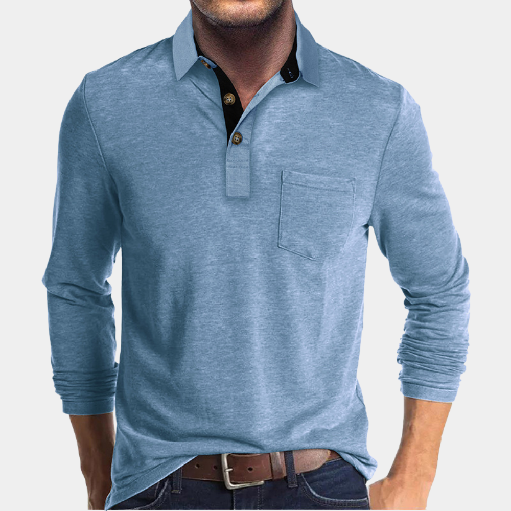Eliot | Men's Classic Fit Polo with Chest Pocket