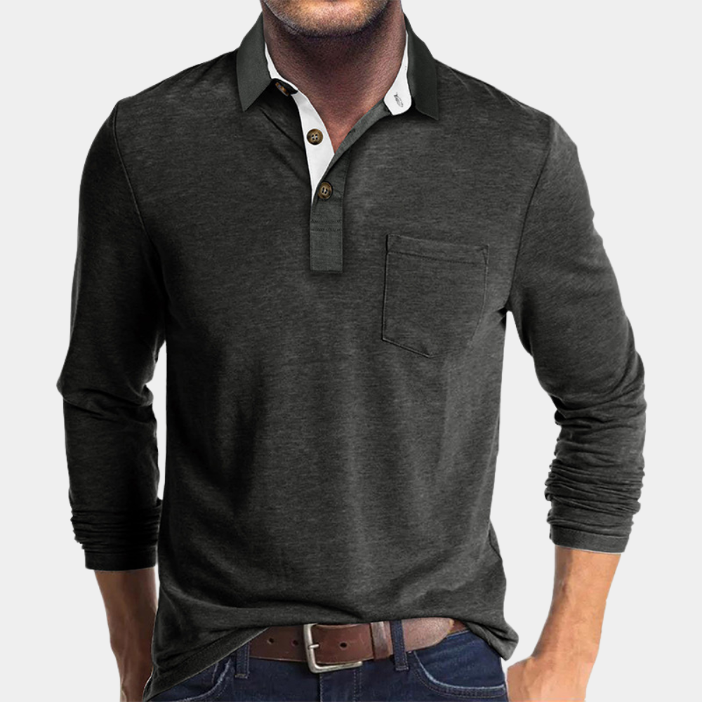 Eliot | Men's Classic Fit Polo with Chest Pocket
