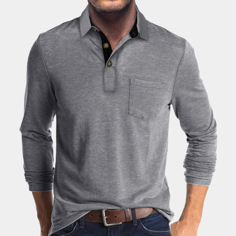 Eliot | Men's Classic Fit Polo with Chest Pocket