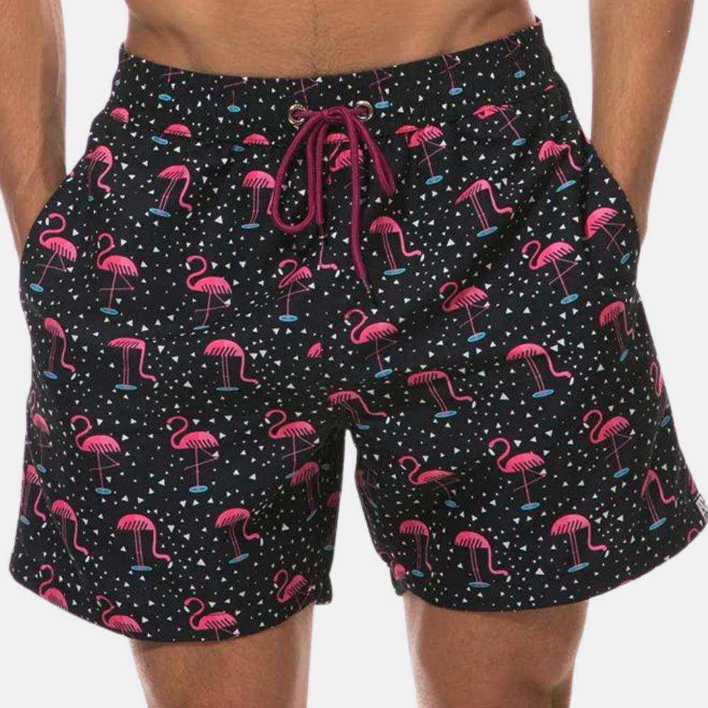 Sunny | Men's Patterned Quick-Dry Swim Shorts